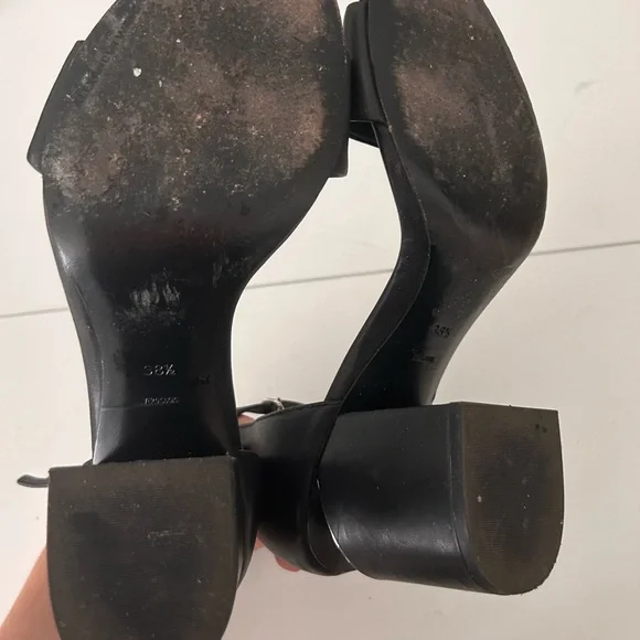 Alexander Wang Black Leather Heels - Picture 4 of 4